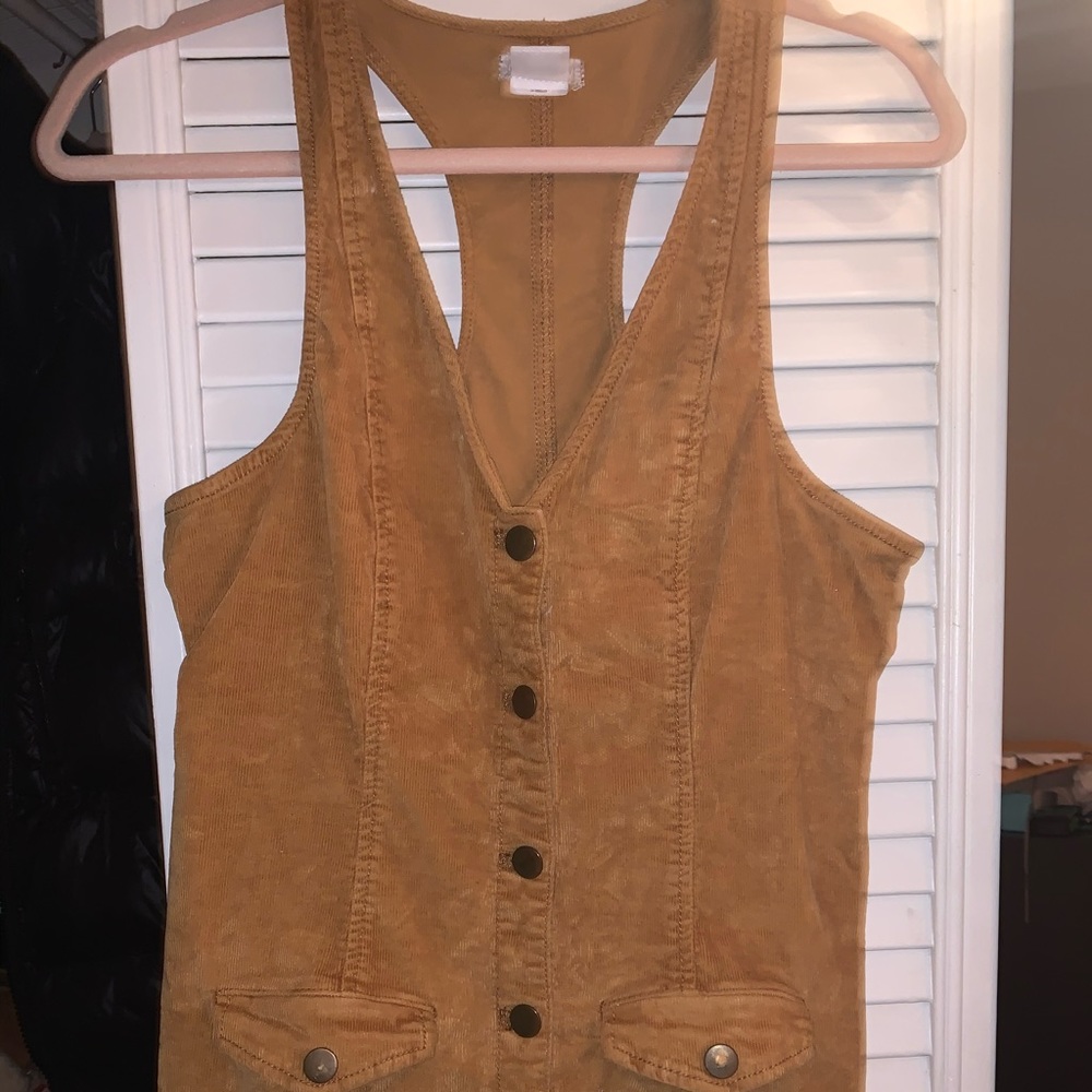 Corduroy Pinafore Dress
